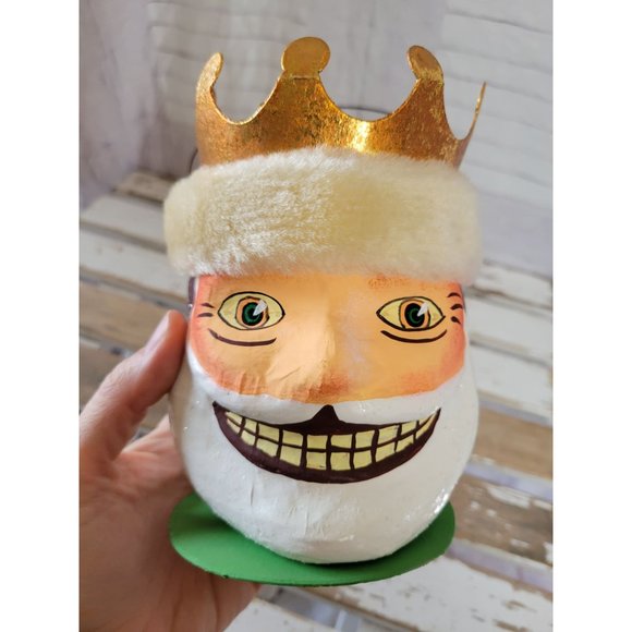 Dept 56 King bucket bag paper mache lantern decor unique - Picture 5 of 8